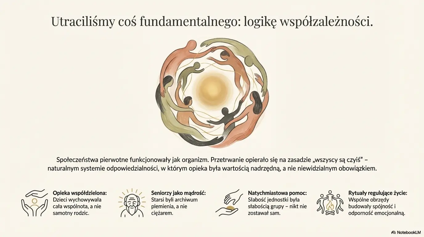 jak struktury troski funkcjonują równolegle do systemów formalnych,