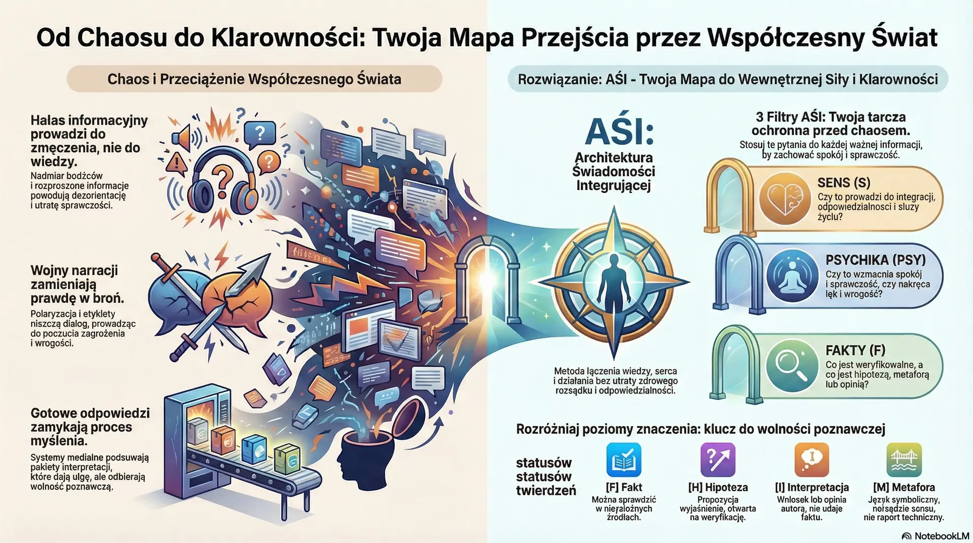 Mapa przejścia od codziennych relacji do suwerenności poznawczej. AŚI/AIC: integracja, praktyka, ryzyka ścieżki i protokoły prac