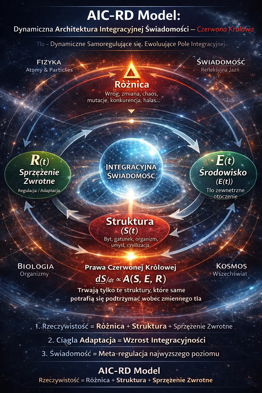 model rzeczywistości dynamicznej  integracyjna świadomość AIC-RD