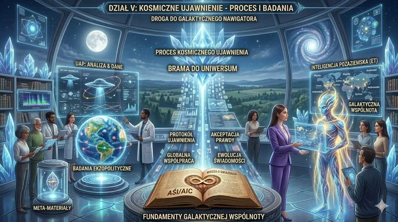 Wizja „Kosmicznego Ujawnienia: Proces i Badania – Droga do Galaktycznego Nawigatora”.