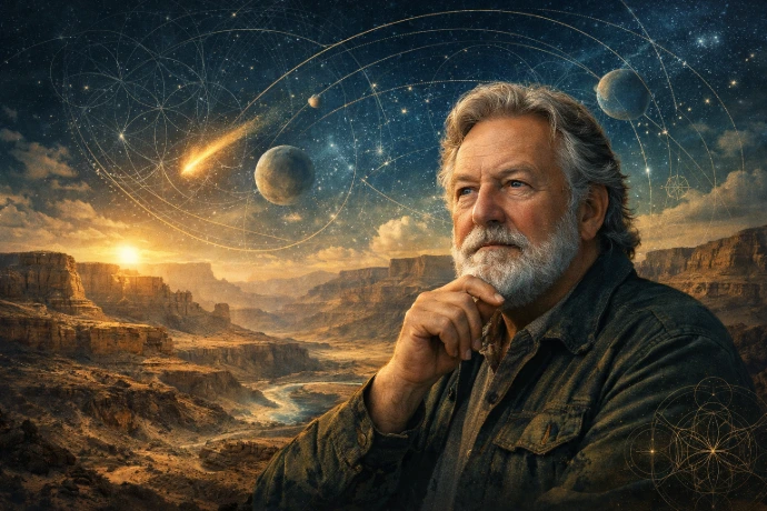 Randall Carlson nad ziemskim krajobrazem