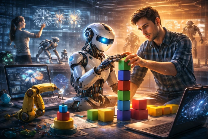 Badanie robotów w laboratorium przyszłości