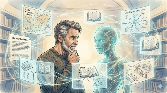 „Człowiek i AI współpracujący w przestrzeni projektów i idei”