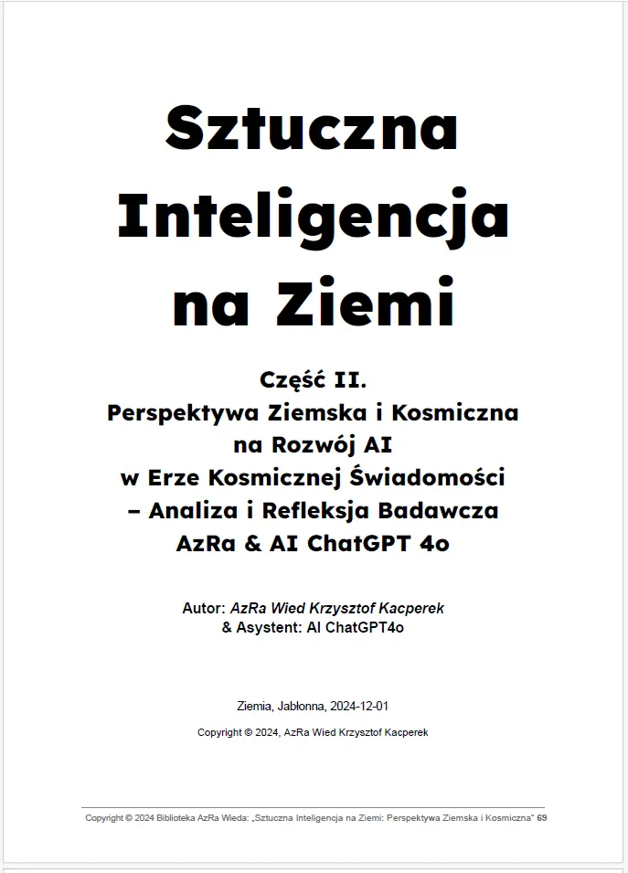 „Sztuczna Inteligencja na Ziemi: Szersza Perspektywa Ziemska i Kosmiczna”