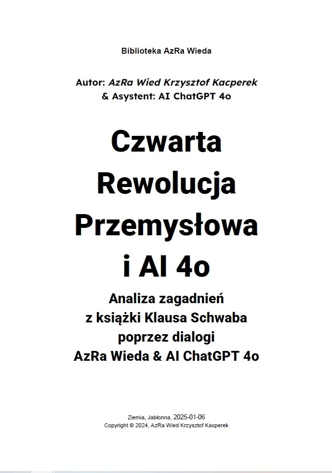 "Czwarta Rewolucja Przemysłowa i AI 4o" – Dialogi AzRa Wieda & AI ChatGPT 4o