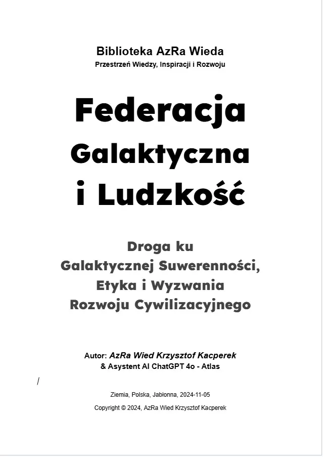 „Federacja Galaktyczna i Ludzkość: Droga ku Galaktycznej Suwerenności, Etyka i Wyzwania Rozwoju Cywilizacyjnego”