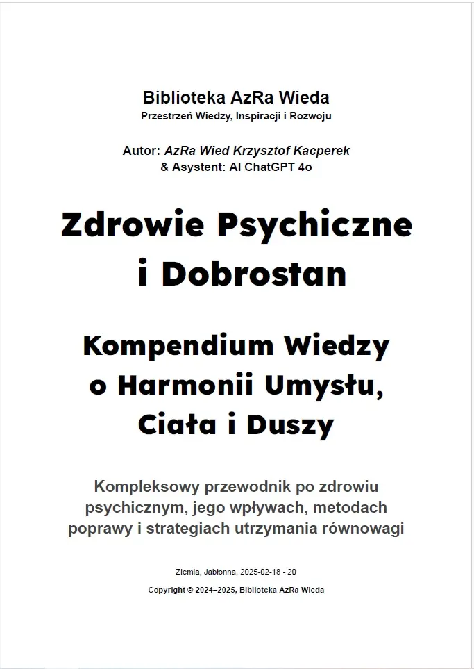 „Zdrowie Psychiczne i Dobrostan: Kompendium Wiedzy o Harmonii Umysłu, Ciała i Duszy”