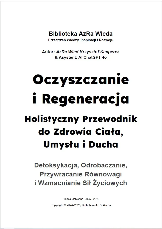 „Oczyszczanie i Regeneracja: Holistyczny Przewodnik do Zdrowia Ciała, Umysłu i Ducha”