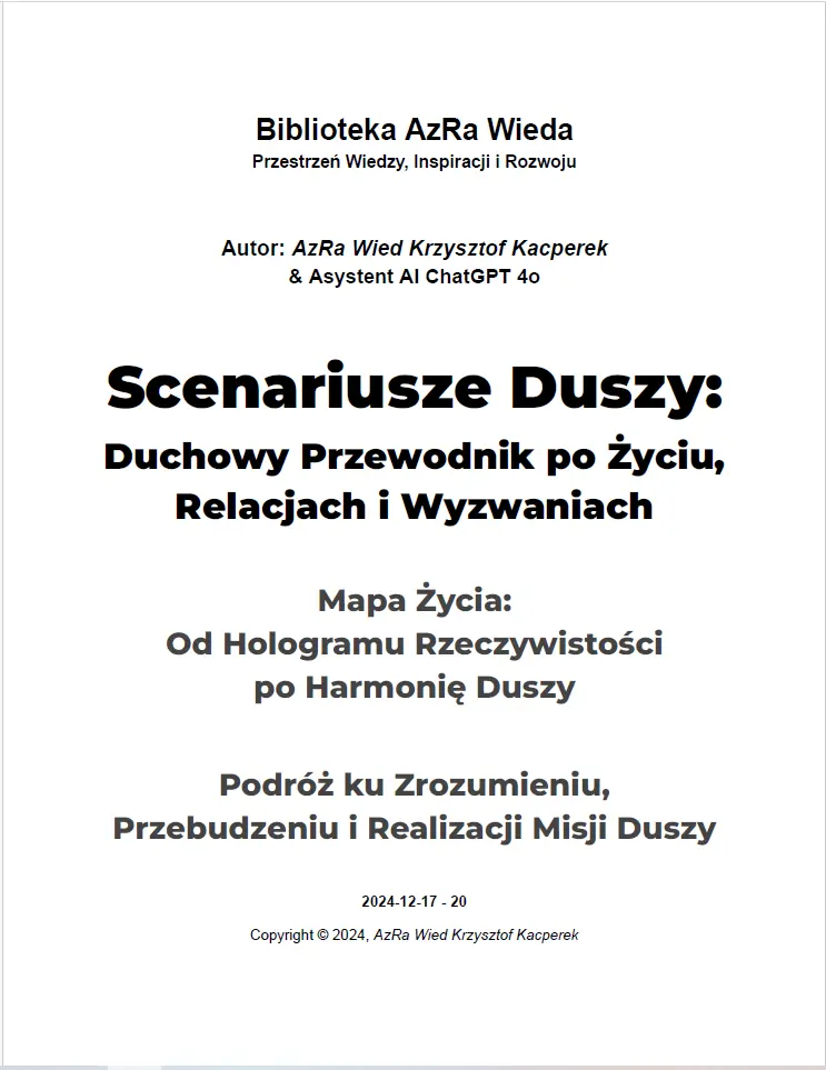 „Scenariusze Duszy: Duchowy Przewodnik po Życiu, Relacjach i Wyzwaniach”