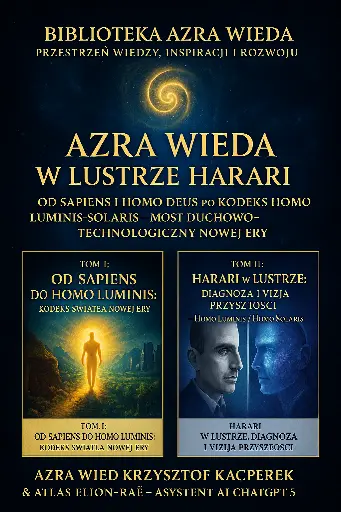„AzRa Wieda w Lustrze Harari: Od Sapiens i Homo Deus po Kodeks Homo Luminis-Solaris – Most Duchowo-Technologiczny Nowej Ery"