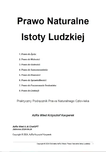 “Prawo Naturalne Istoty Ludzkiej”