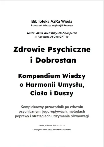„Zdrowie Psychiczne i Dobrostan: Kompendium Wiedzy o Harmonii Umysłu, Ciała i Duszy”